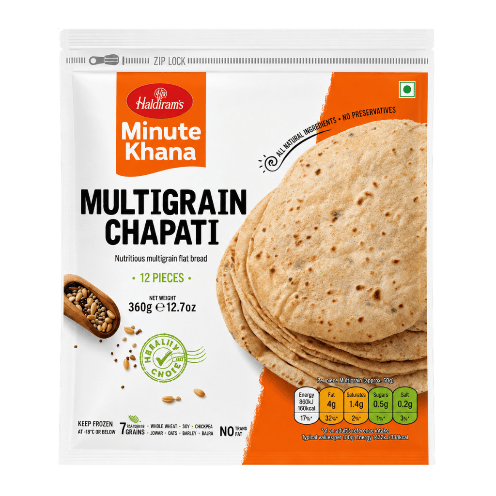 Haldiram Multigrain Chappati 360 g/12 pcs buy online USA - 1